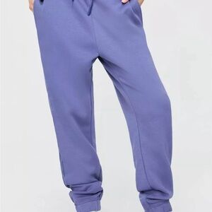 Yitty Cozy Fleece Mesh-Paneled Jogger - Here We Indigo - XL